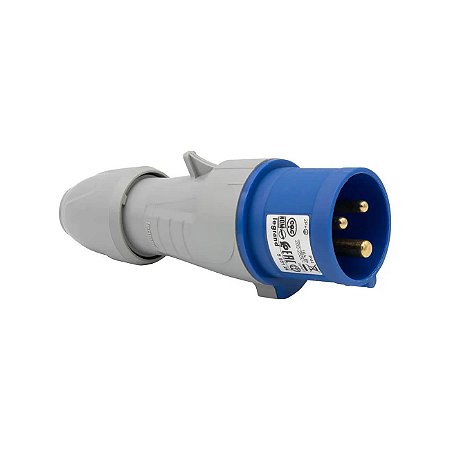 Plugue Industrial 16A Móvel Tempra 2P+T 200/250V IP44 555124 Legrand