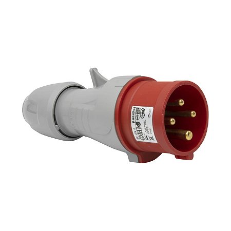 Plugue Macho Industrial 16A Móvel 3P+T Trifásica 380/415V Tempra Legrand