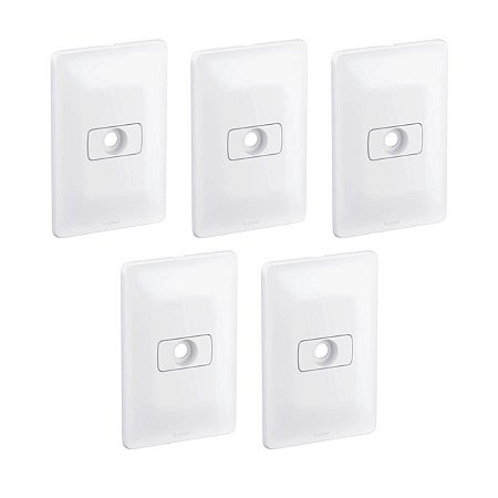 kit 5 Placa para Passagem de Fio Com Suporte 4x2 680137 Legrand