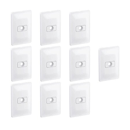 kit 10 Placa para Passagem de Fio Com Suporte 4x2 680137 Legrand