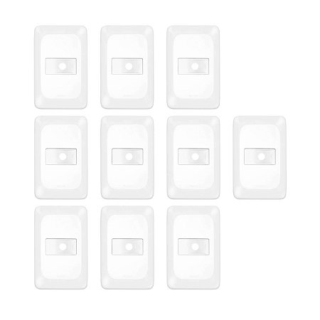 kit 10 Placa para Passagem de Fio Com Suporte 4x2 LGP20F PIAL Pop Legrand