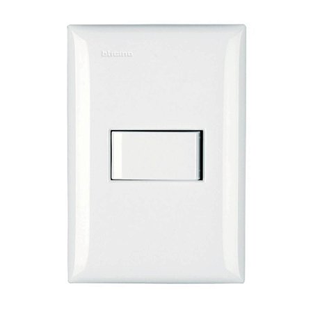 Conjunto Interruptor Simples 10A com Placa e Suporte 4x2 Thesi Up Bticino M5A01 Legrand