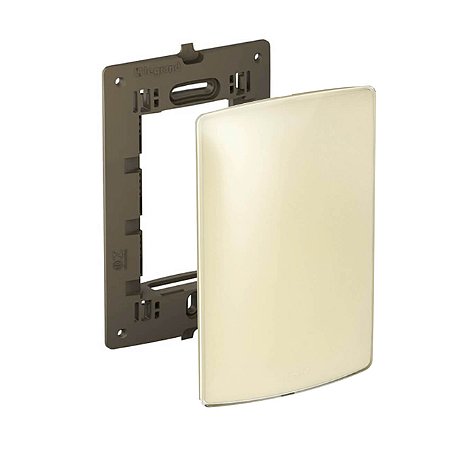 Placa Cega com Suporte 4x2 Quinoa Gloss Nereya Legrand