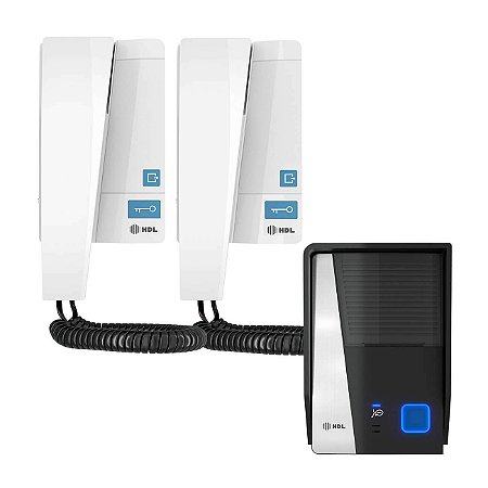 Kit Interfone Residencial 2 Pontos Abre até 4 Fechaduras/Portão HDL