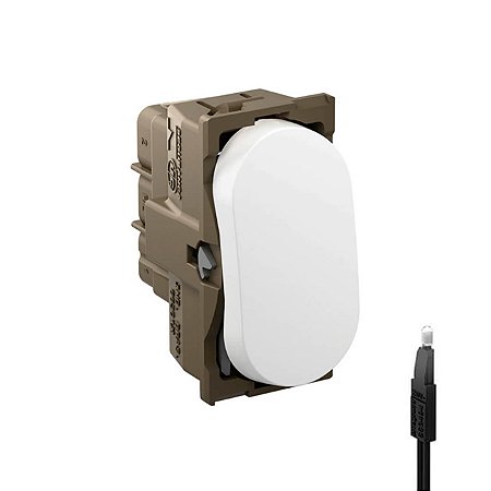 Kit Interruptor Simples 10A com LED Branco Nereya Legrand