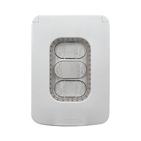Kit Interruptor Simples com Placa IP44 para Jardins e Piscinas Legrand Nereya