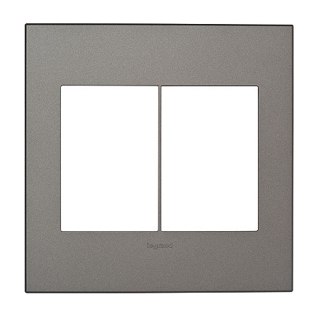 Placa 3+3 Postos 4x4 Magnésium Arteor Legrand 571498B