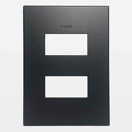 Placa 1+1 Postos 4x2 Quadrado Grafite Arteor 592684 Legrand