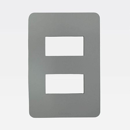 Placa 2 Postos 4x2 Cinza MatixGo Legrand JA4803M2JG