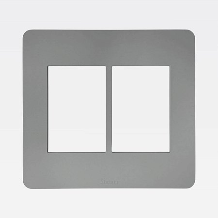 Placa 3+3 Postos 4x4 Cinza MatixGo Legrand JA4826M6JG