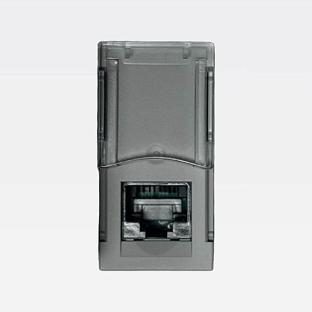 Módulo Tomada Rede RJ45 Cat6 Cinza MatixGo Legrand JG4279C6