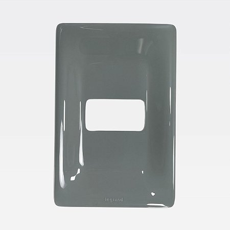 Placa 1 Posto 4x2 Cinza Brilhante Zeffia Legrand 680181CZ