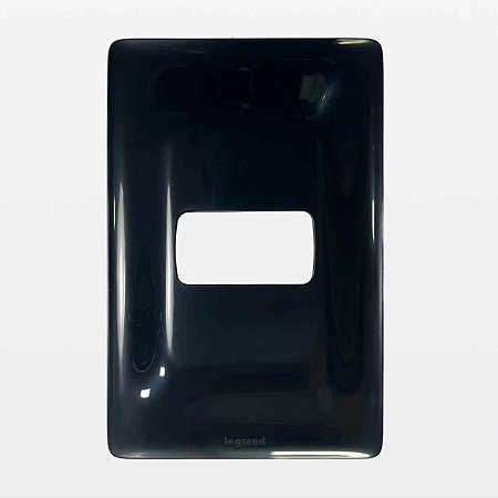 Placa 1 Posto 4x2 Preta Zeffia Legrand 680181PT