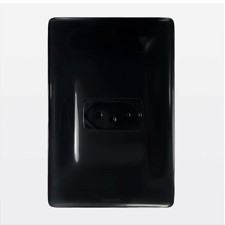 Conjunto 4x2 Tomada 2P+T 10A Preto Zeffia Legrand 680110PT