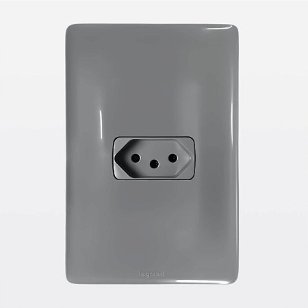 Conjunto Tomada 2P+T 20A Cinza Zeffia Legrand 680120CZ