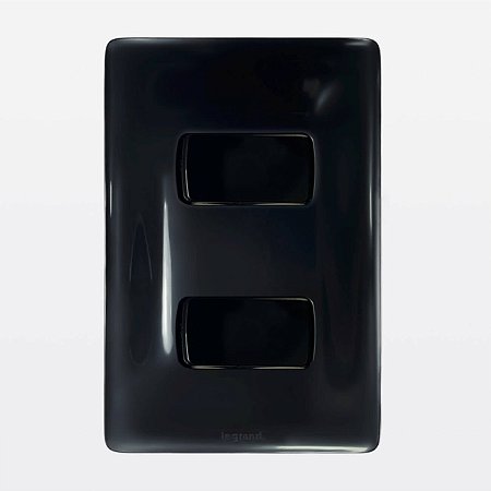 Conjunto 4x2 2 Interruptores Paralelos Preto Zeffia Legrand 680106PT