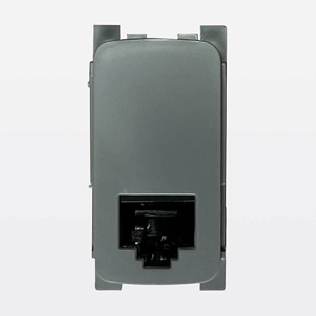 Módulo Tomada de Dados RJ45 CAT 5E UTP LCS2 Cinza Zeffia Legrand 680158CZ