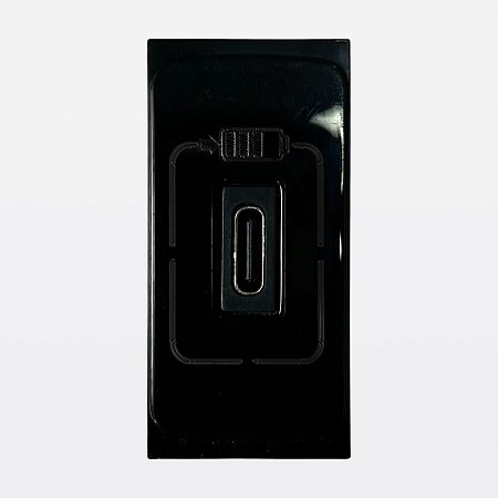 Módulo Carregador USB C 1500mA Preta Zeffia Legrand 680164PT