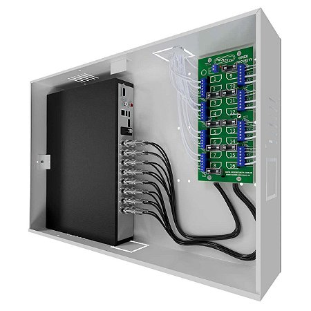 Rack Organizador CFTV 16 Câmeras Gabinete HD 3000 Onix - Aquamaris