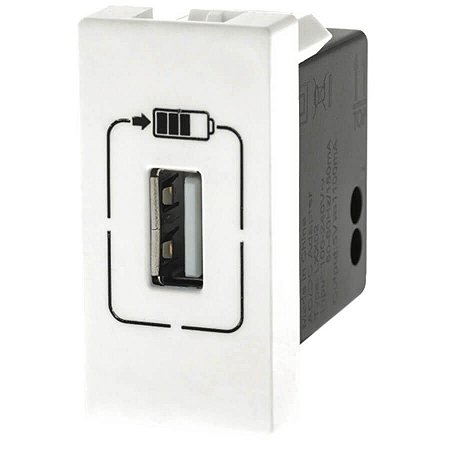 Módulo Tomada USB Pial Plus+ Legrand 1100mA Branco 615088BC