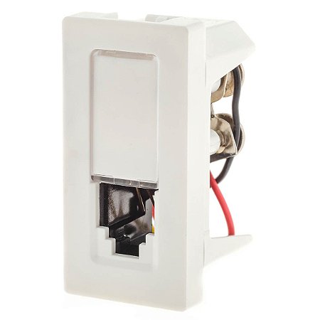 Tomada de Telefone RJ11 Pial Plus+ Legrand 4 Fios Branca 615010BC