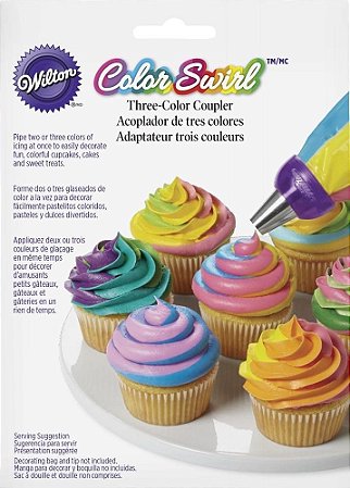 Kit De Confeitar Tri Color Wilton Acoplador Decoração