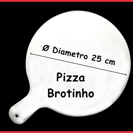 Pá De Pizza Em Polietileno 25cm - Brotinho