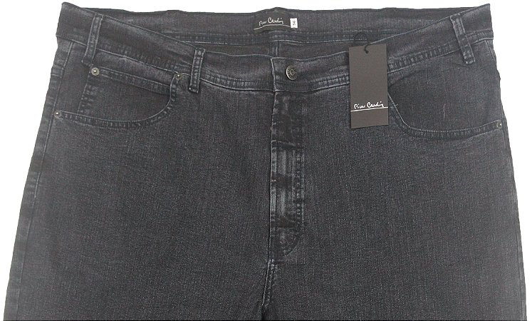 Calça Jeans Masculina Pierre Cardin Reta (Cintura Alta) - Ref. 487P593 - PLUS  SiZE - Algodão / Poliester / Elastano (Jeans Macio)