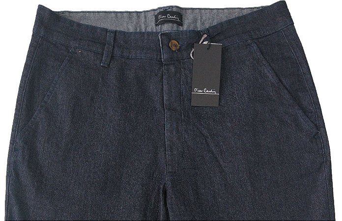 Calça Jeans Sport Fino Pierre Cardin (Bolso Faca) - Ref. 430p957  - Algodão / Poliester / Elastano