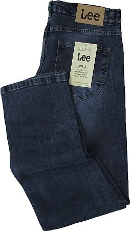Calça Lee 101-S Masculina - Modelagem ajustada - Cintura Média - Ref. 1504L - Jeans Fino e Macio (98% Algodão / 2% Elastano)