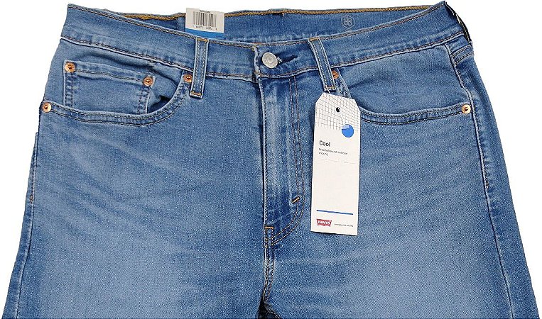 Calça Jeans Levis Masculina Corte Tradicional - Ref. 505-2064 Regular - Algodão / Poliester / Elastano