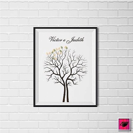 Quadro Finger Tree Casamento