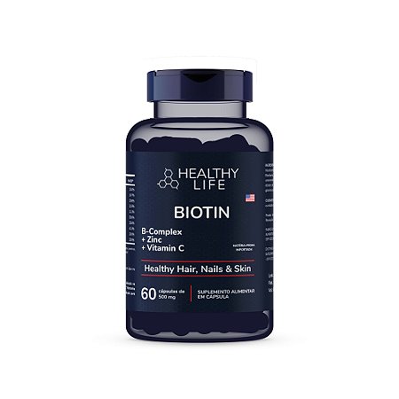 Healthy Life - Biotin - Healthy Hair, Nails & Skin 500mg (60 comprimidos)