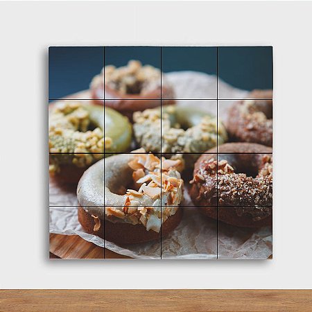 Painel Decorativo Donuts - Quadrado