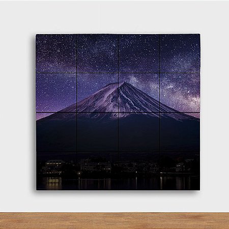 Painel Decorativo Fuji Noturno - Quadrado