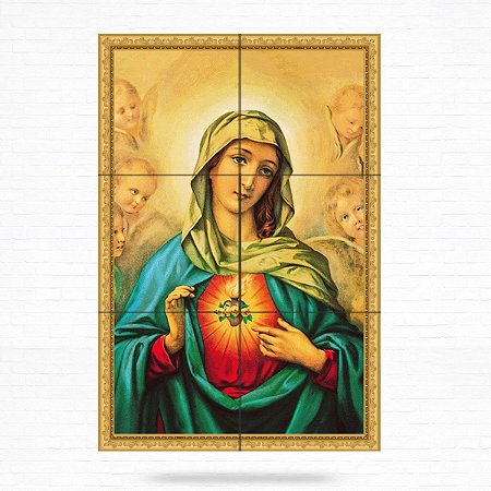 Painel Decorativo de Imaculado Coração de Maria - MOD 07