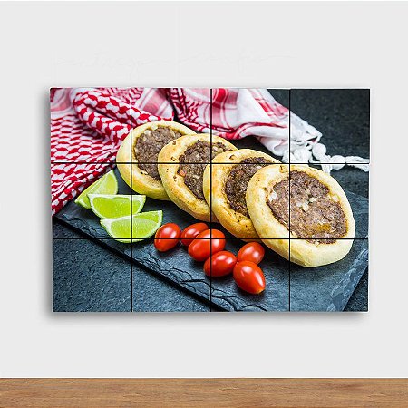 Painel Decorativo Esfihas Carne