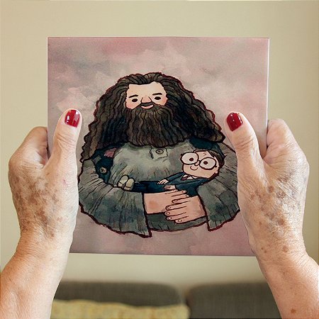Azulejo Decorativo Harry Potter e Hagrid