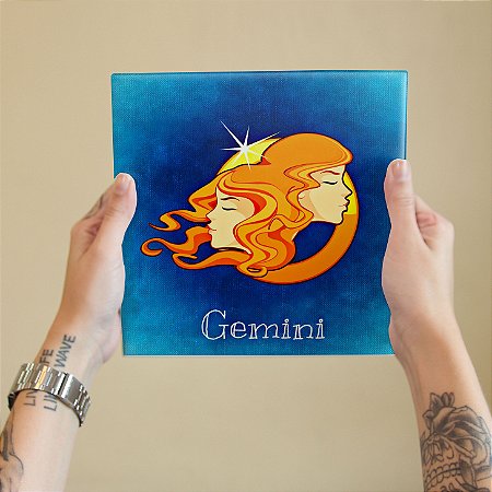 Azulejo Decorativo GÊMEOS - Coleção Signos do Zodíaco