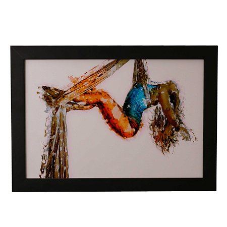 Quadro Decorativo Acrobata em Aquarela