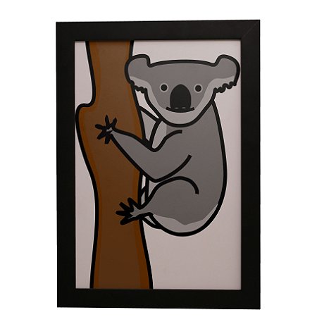 Quadro Decorativo Koala na Árvore