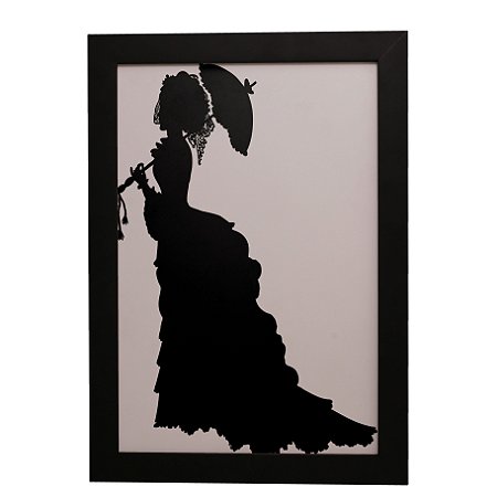 Quadro Decorativo Mulher de Preto