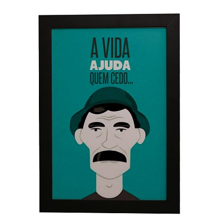 Quadro Decorativo Quem Cedo Madruga