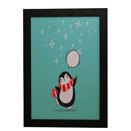 Quadro Decorativo Infantil Pinguim