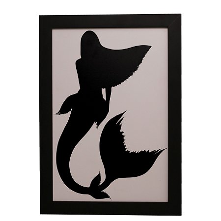 Quadro Decorativo Sereia Sombra