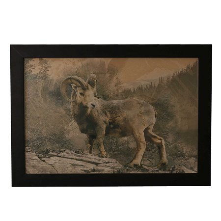 Quadro Decorativo Bode na Montanha