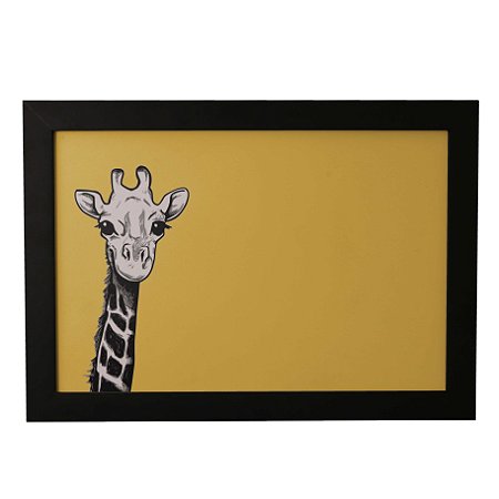Quadro Decorativo Girafa Sorrindo