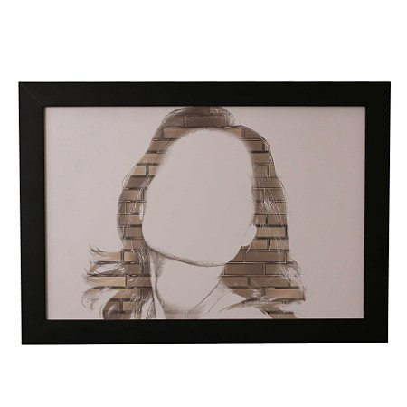 Quadro Decorativo Silhueta Feminina