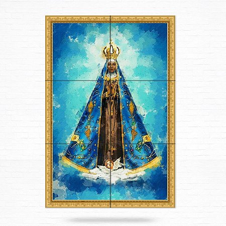 Painel Decorativo de Azulejo Nossa Senhora Aparecida #1