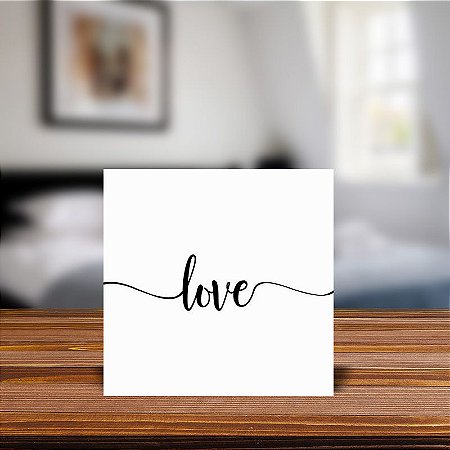 Azulejo Decorativo Love Frase